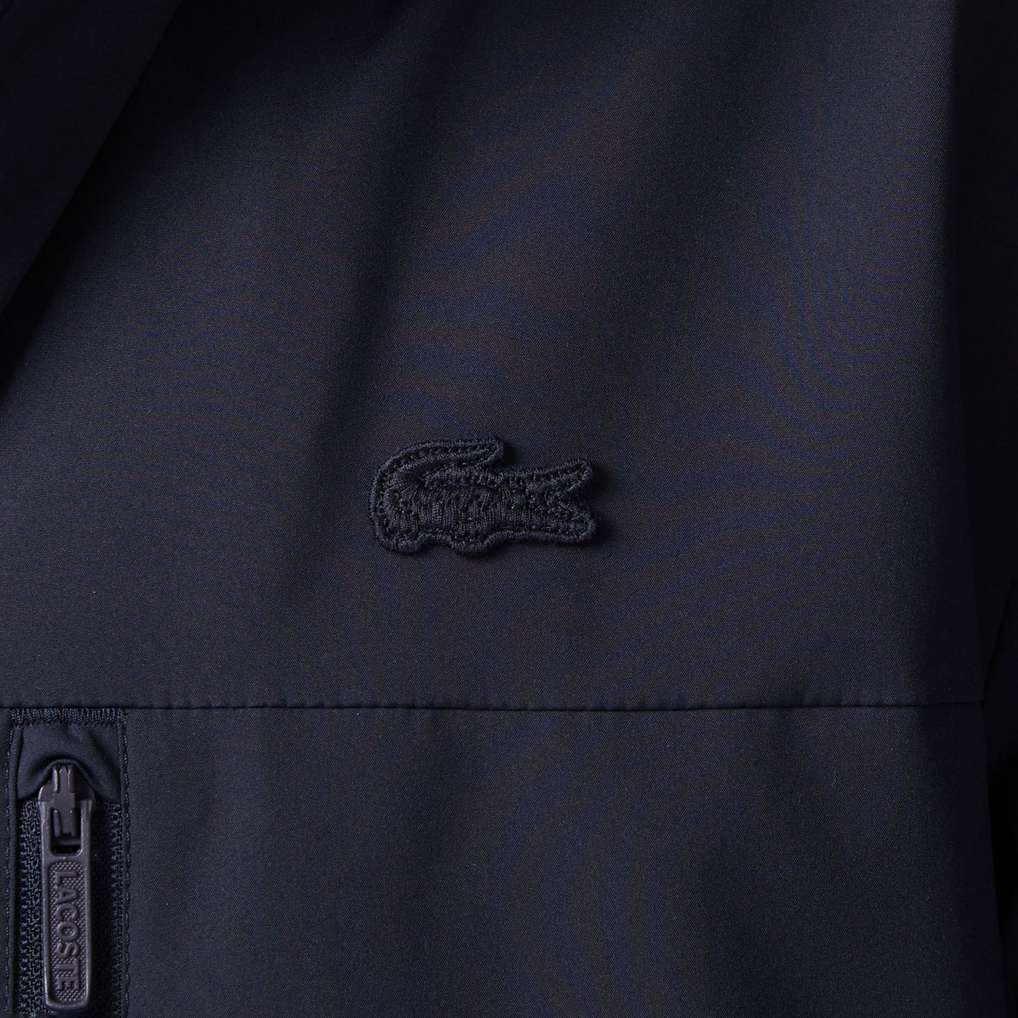 Lacoste Erkek Relaxed Fit Kapüşonlu Lacivert Mont