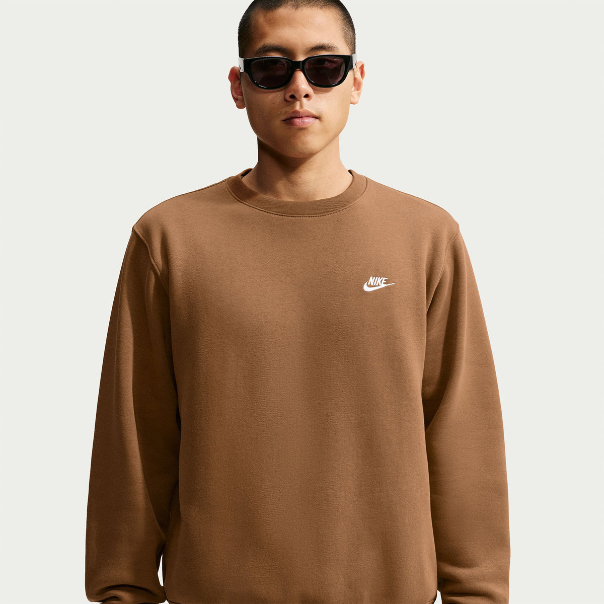 Nike Club Bb Crew Erkek Kahverengi Sweatshirt