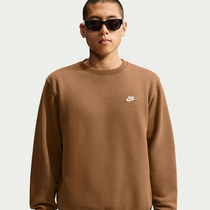 Nike Club Bb Crew Erkek Kahverengi Sweatshirt
