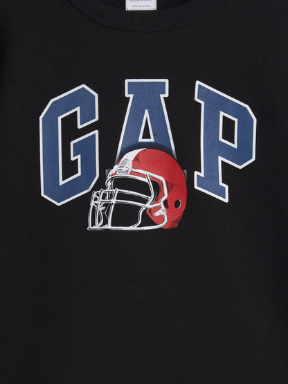 Siyah Relaxed Gap Logo Sweatshirt