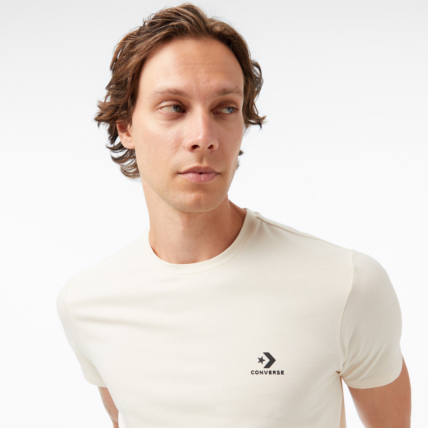 Converse Erkek Krem T-shirt