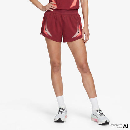 Nike Aeroswift Dri-fit Adv Kadın Kırmızı Koşu Şortu