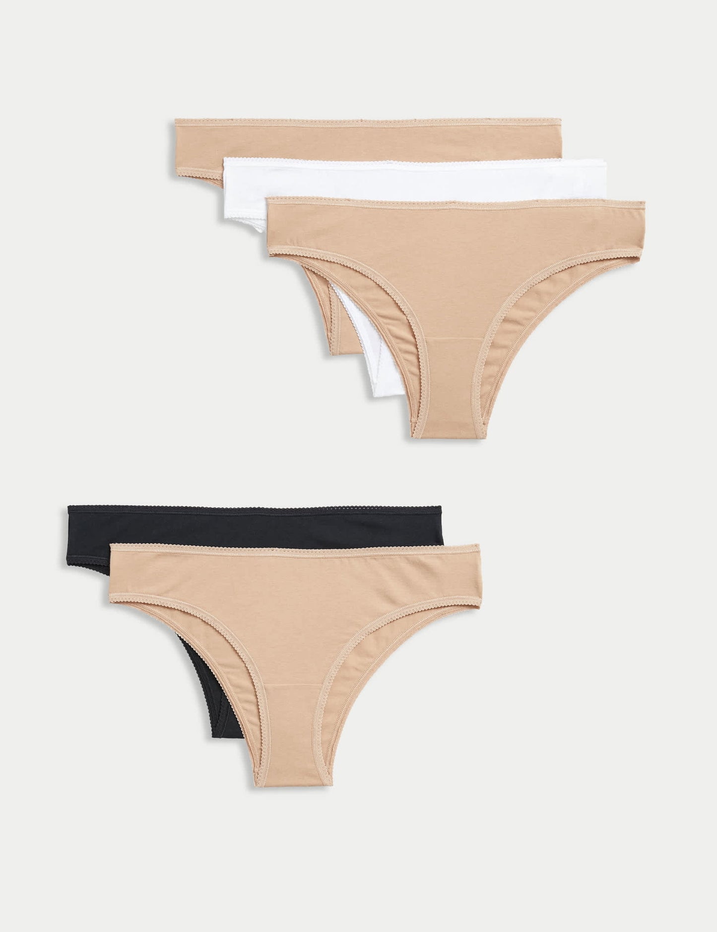 5'li Cotton Lycra® Brazilian Külot Seti