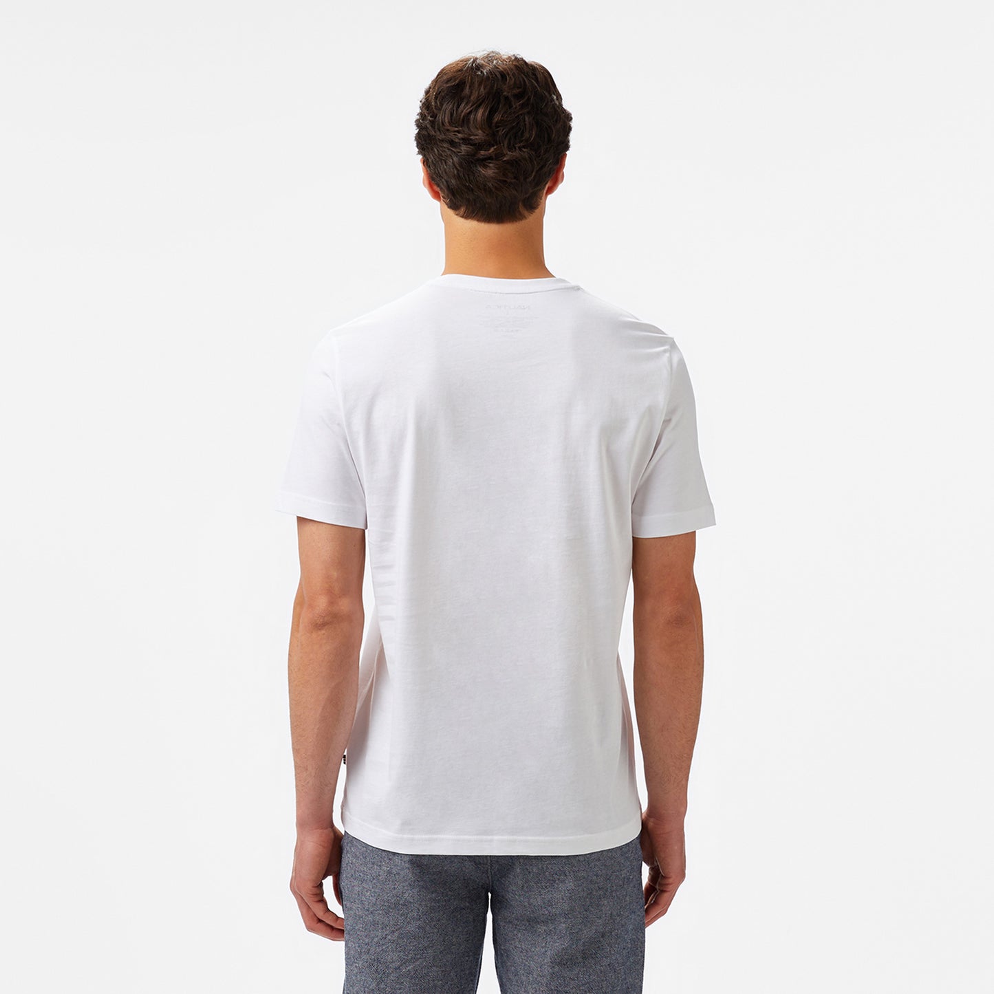 Nautica Erkek Beyaz Regular Fit Baskılı T-shirt