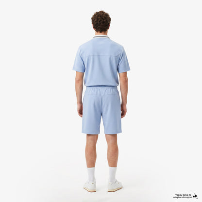 House Of Superstep X Lacoste Kapsul Koleksiyon Erkek Mavi Şort