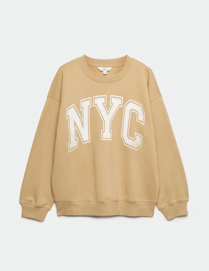 Grafik Baskılı Sweatshirt