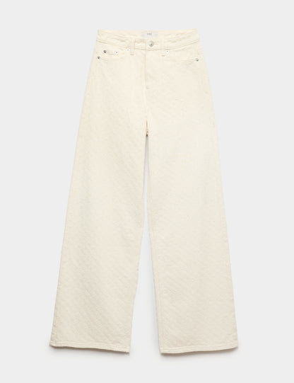 Pamuklu Wide Leg Pantolon