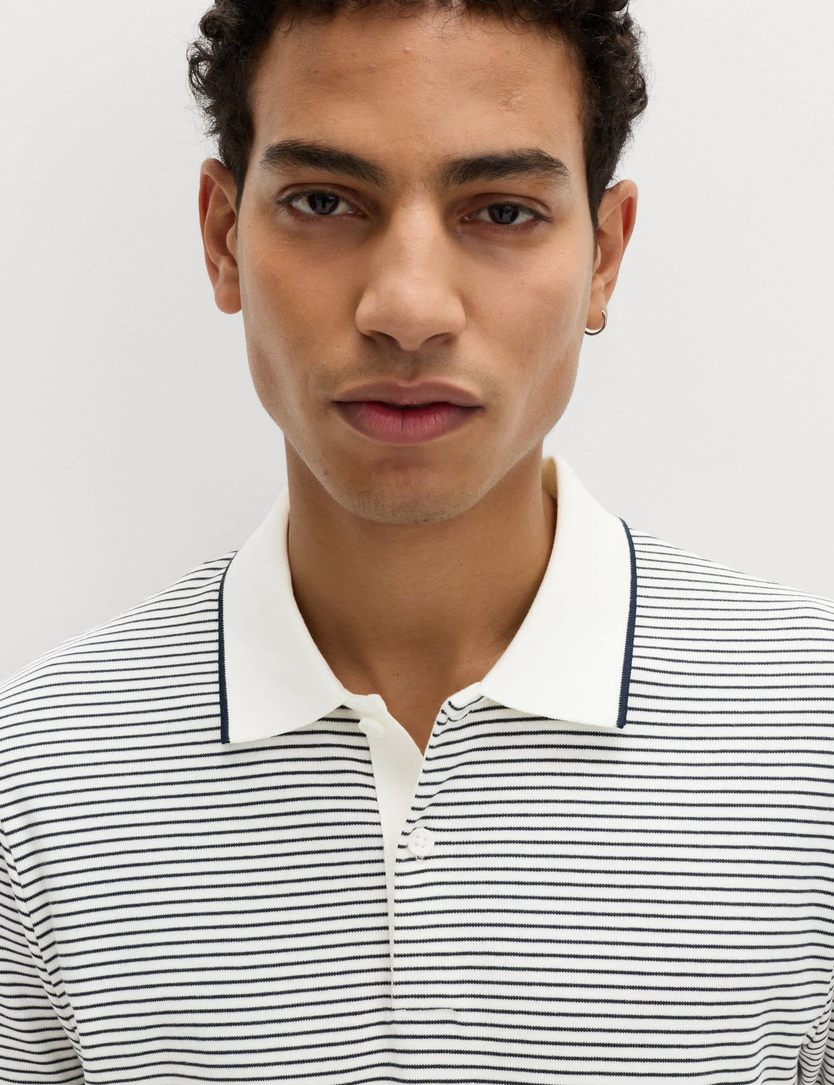 Çizgili Polo Yaka T-shirt
