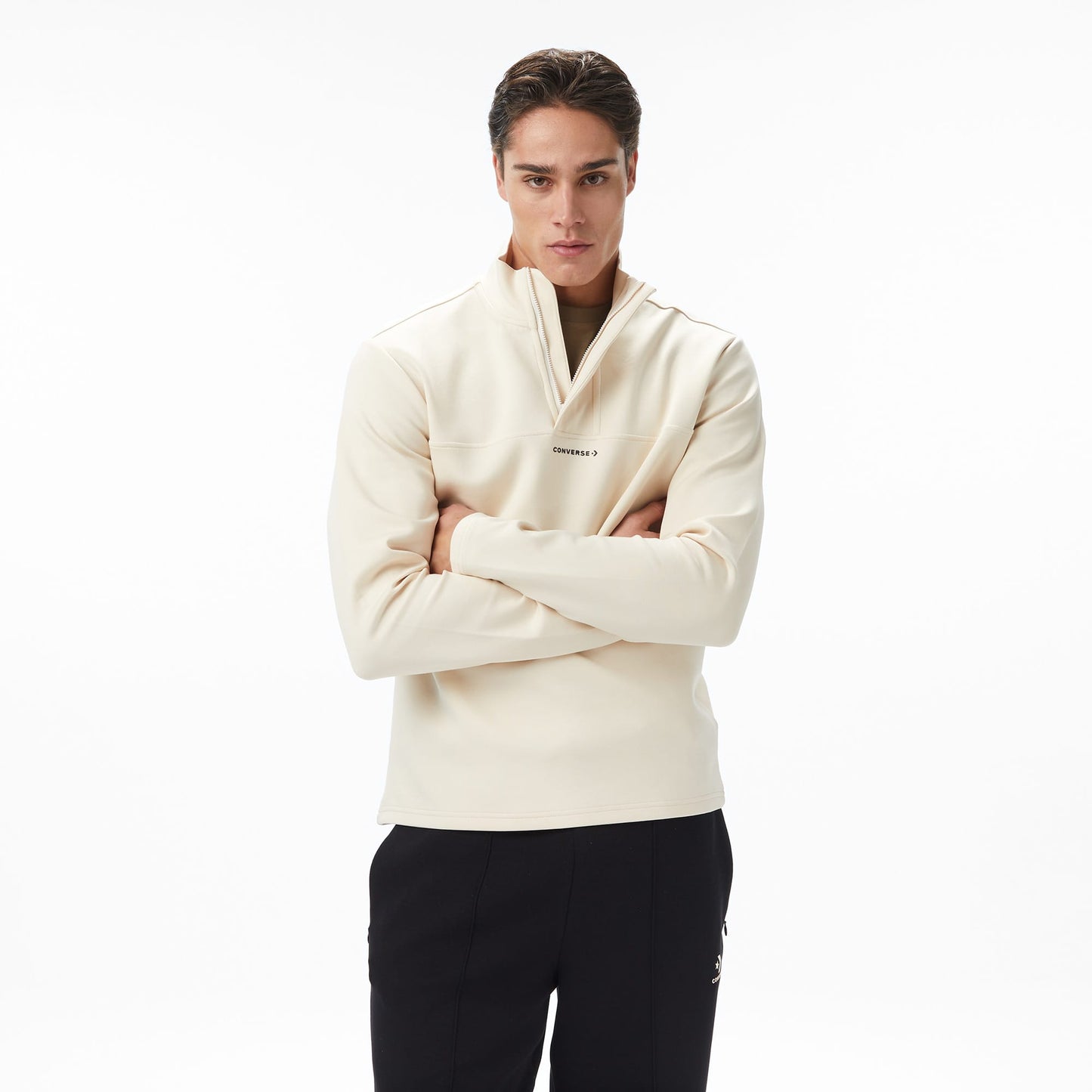 Converse Erkek Krem Sweatshirt
