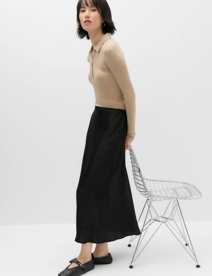 Saten Midi Etek