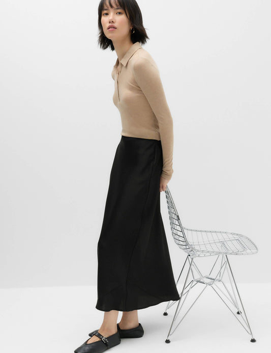Saten Midi Etek