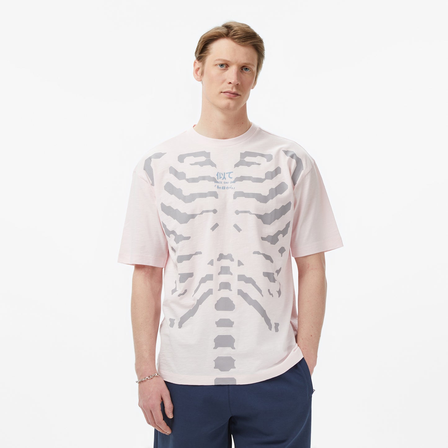 United4 Regular Fit Erkek Pembe T-shirt