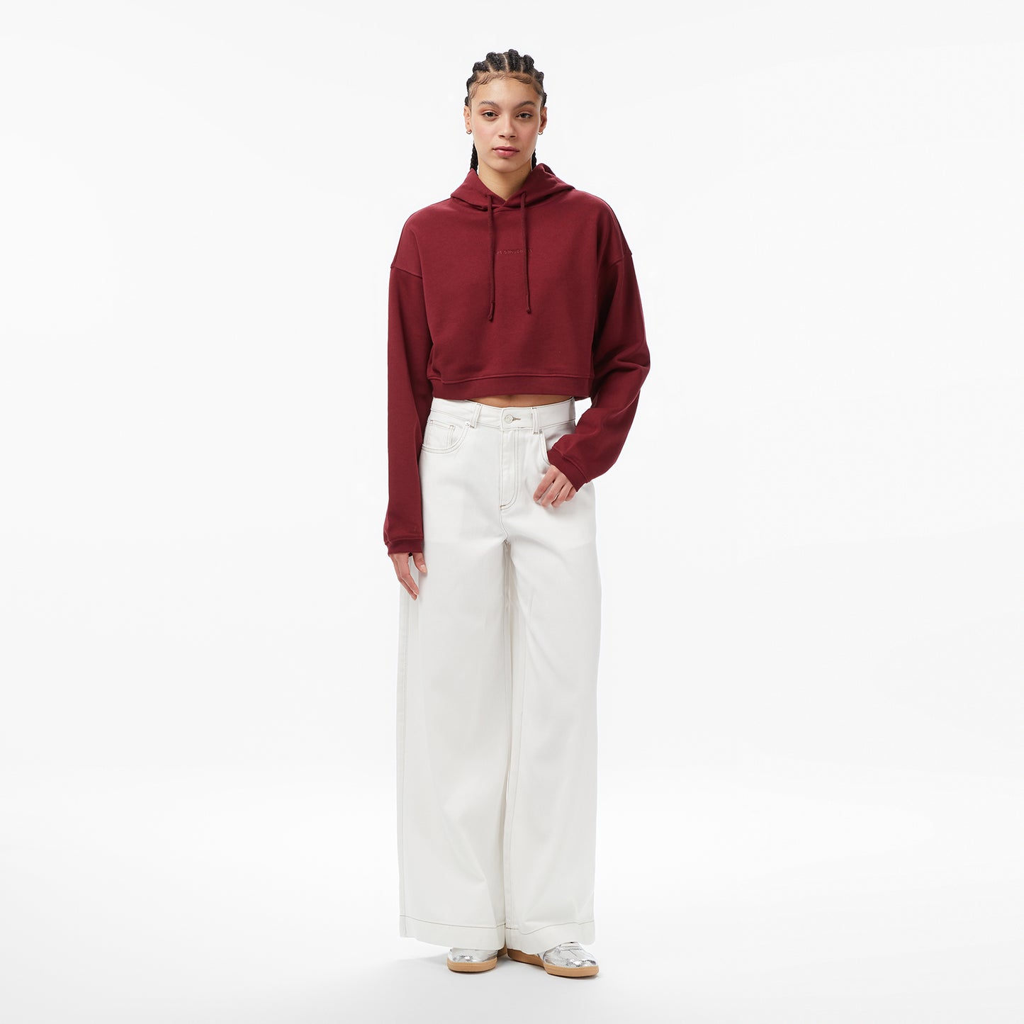 Les Benjamins Essentials 302 Kadın Bordo Sweatshirt