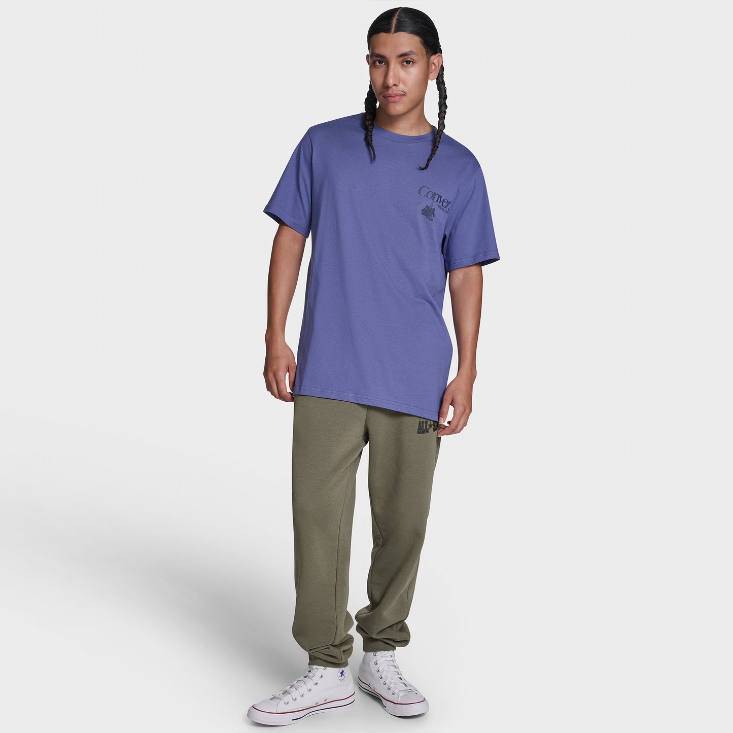 Converse Erkek Mor T-shirt
