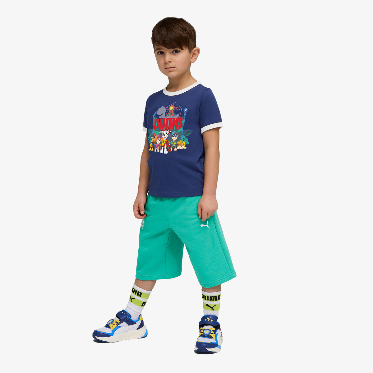 Puma X Paw Patrol Ringer Çocuk Mavi T-shirt