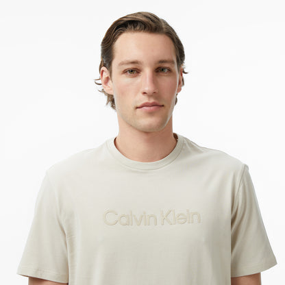 Calvin Klein 30s Sportswear Grap Erkek Bej T-shirt