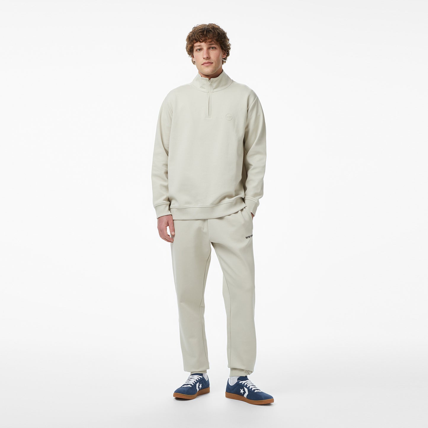 United4 Regular Fit Erkek Krem Sweatshirt
