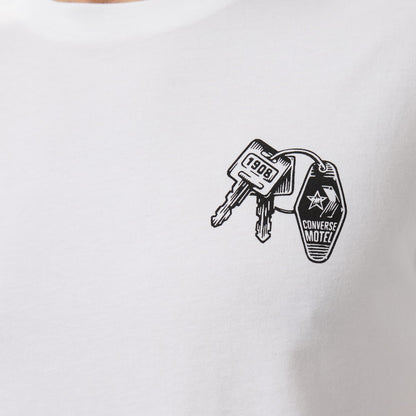 Converse Skeleton Party Erkek Beyaz T-shirt