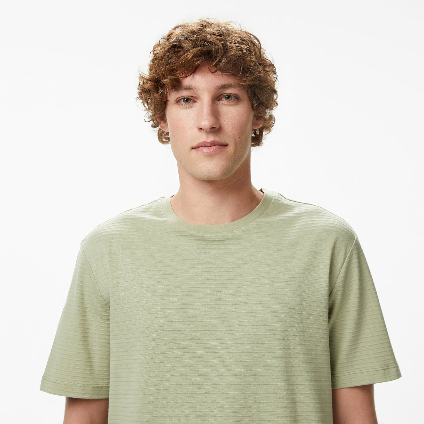 Nautica Erkek Yeşil Regular Fit Çizgili T-shirt