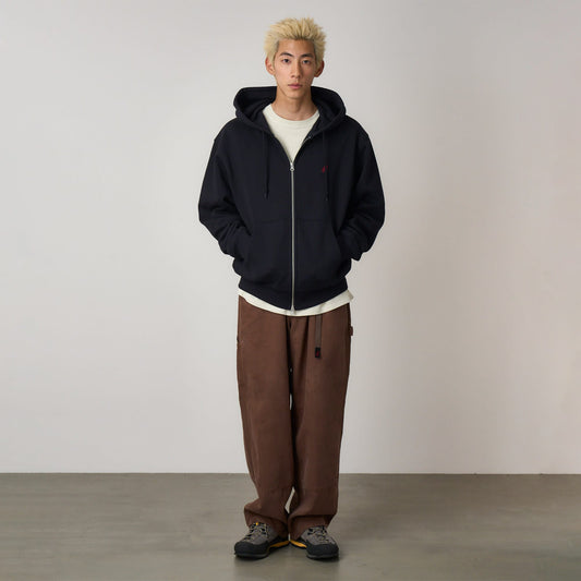 Gramicci One Point Hooded Zip Erkek Lacivert Sweatshirt