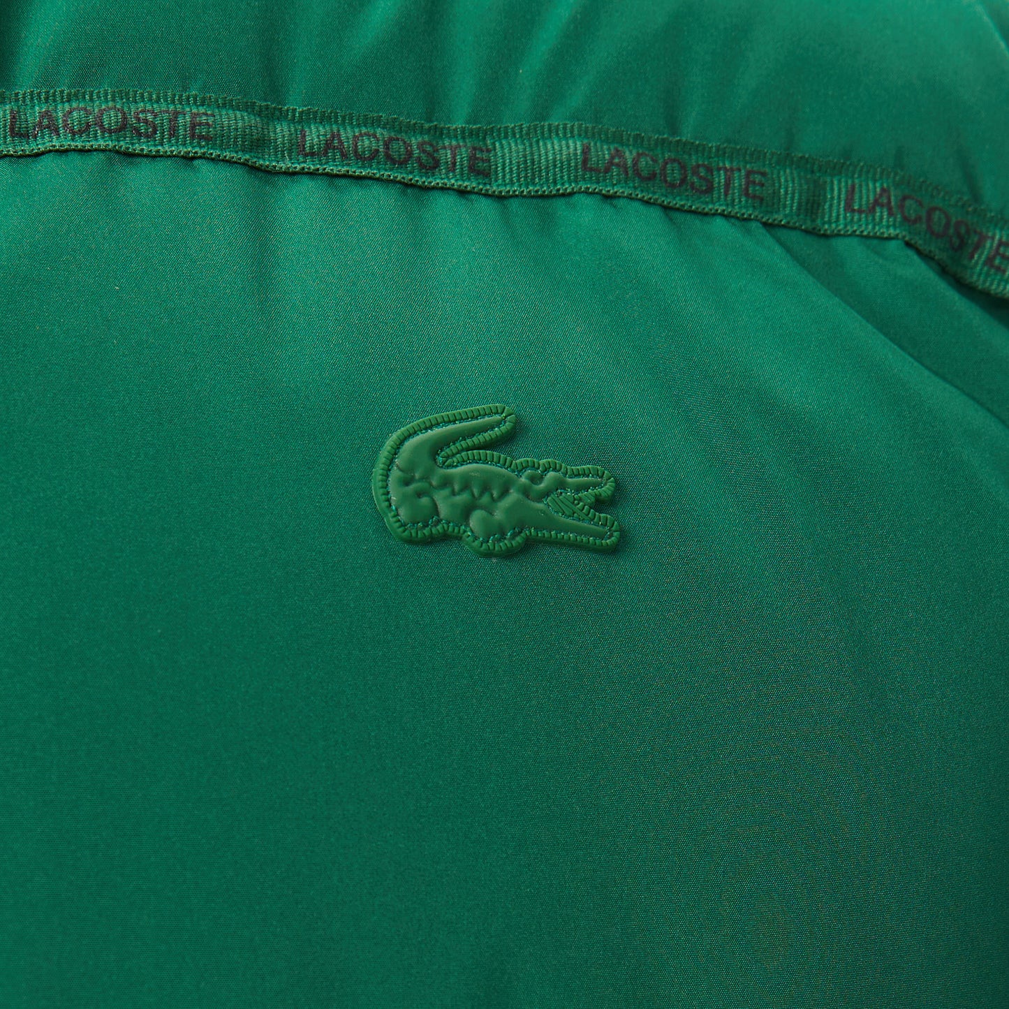 Lacoste Erkek Relaxed Fit Kapüşonlu Yeşil Mont