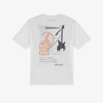 Converse Regular Fit Erkek Krem T-shirt