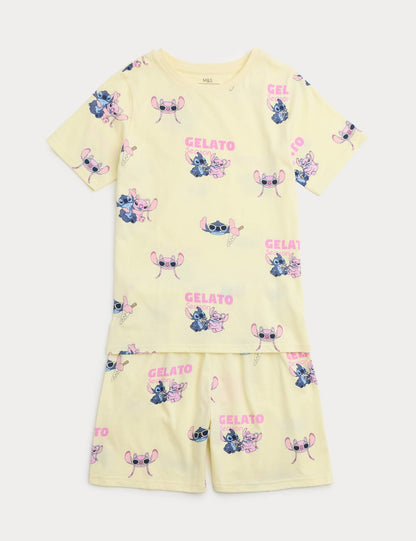 Saf Pamuklu Disney Lilo & Stitch™ Pijama Takımı (3-16 Yaş)