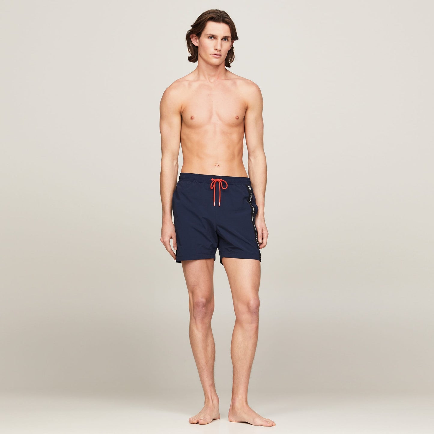 Tommy Jeans Sf Medium Drawstring Side Tape Erkek Mavi Deniz Şortu