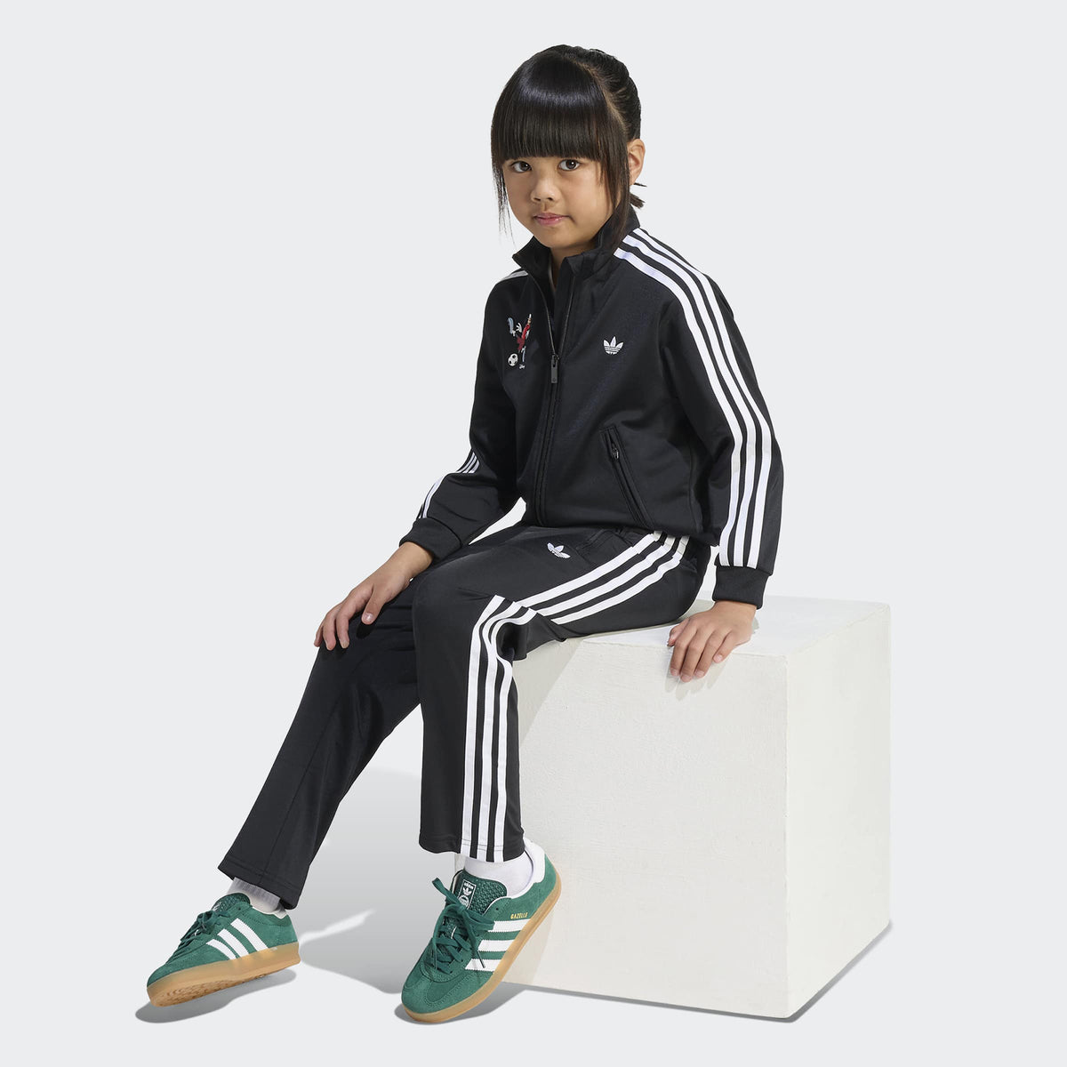 Adidas Firebird Çocuk Siyah Eşofman Takımı