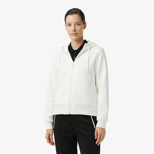 Lacoste Regular Fit Kadın Krem Sweatshirt