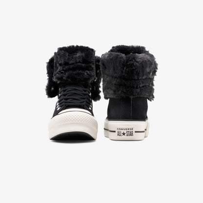 Converse Chuck Taylor All Star Fold Over Lift Kadın Siyah Sneaker