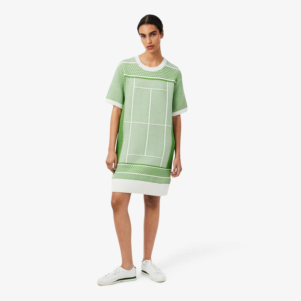 Lacoste Classic Fit Kadın Yeşil Elbise