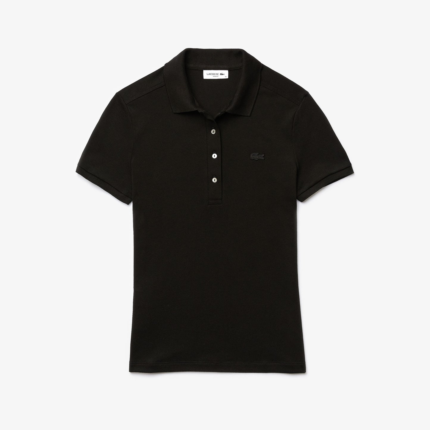 Lacoste L.12.d Kadın Slim Fit Siyah Polo