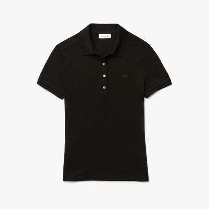 Lacoste L.12.d Kadın Slim Fit Siyah Polo