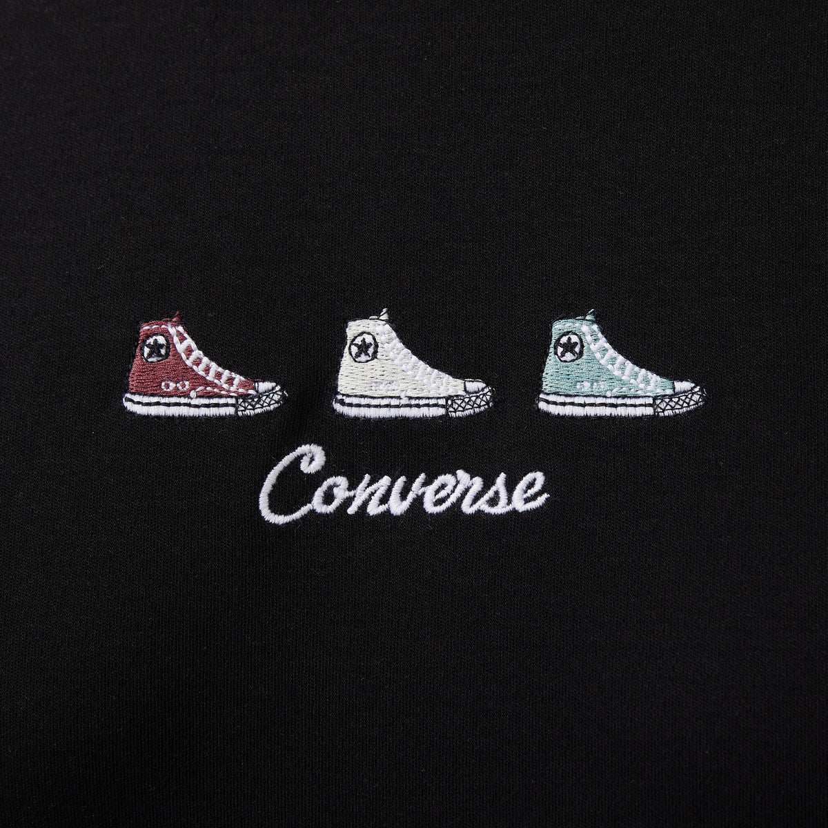 Converse Regular Fit Kadın Siyah T-shirt
