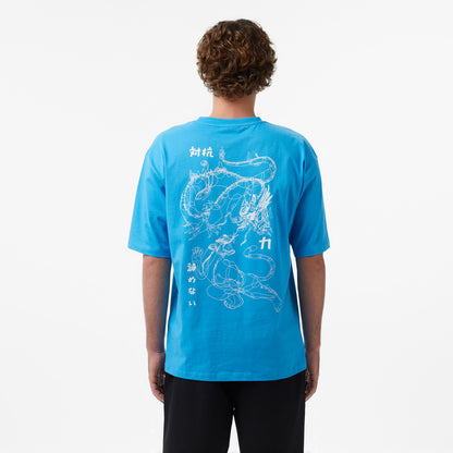 United4 Regular Fit Erkek Mavi T-shirt