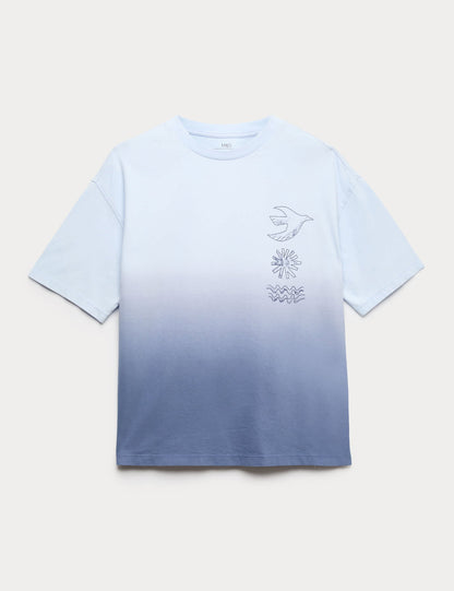 Saf Pamuklu T-shirt