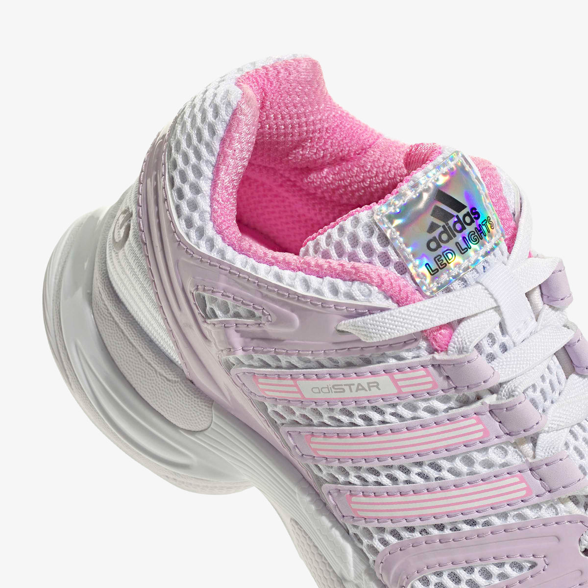 Adidas Adistar Control 5 Led Elastic Lace Çocuk Beyaz Koşu Ayakkabısı