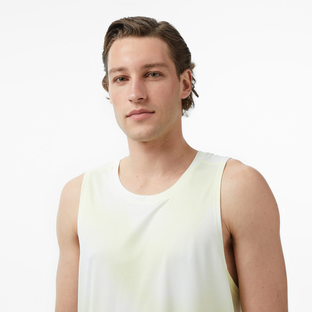 Brooks Dash Singlet Printed Erkek Sarı Atlet