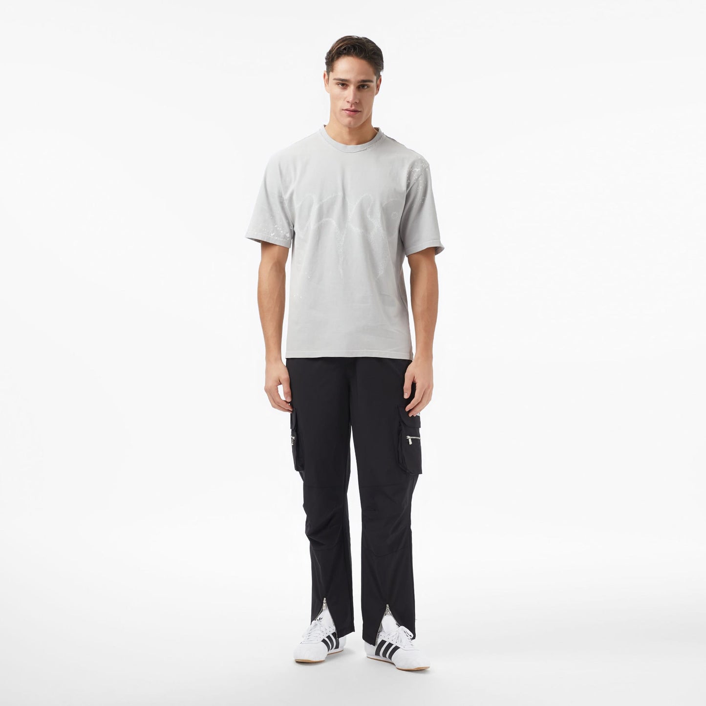 Les Benjamins Classics Tapered Fit Erkek Siyah Kargo Pantolon