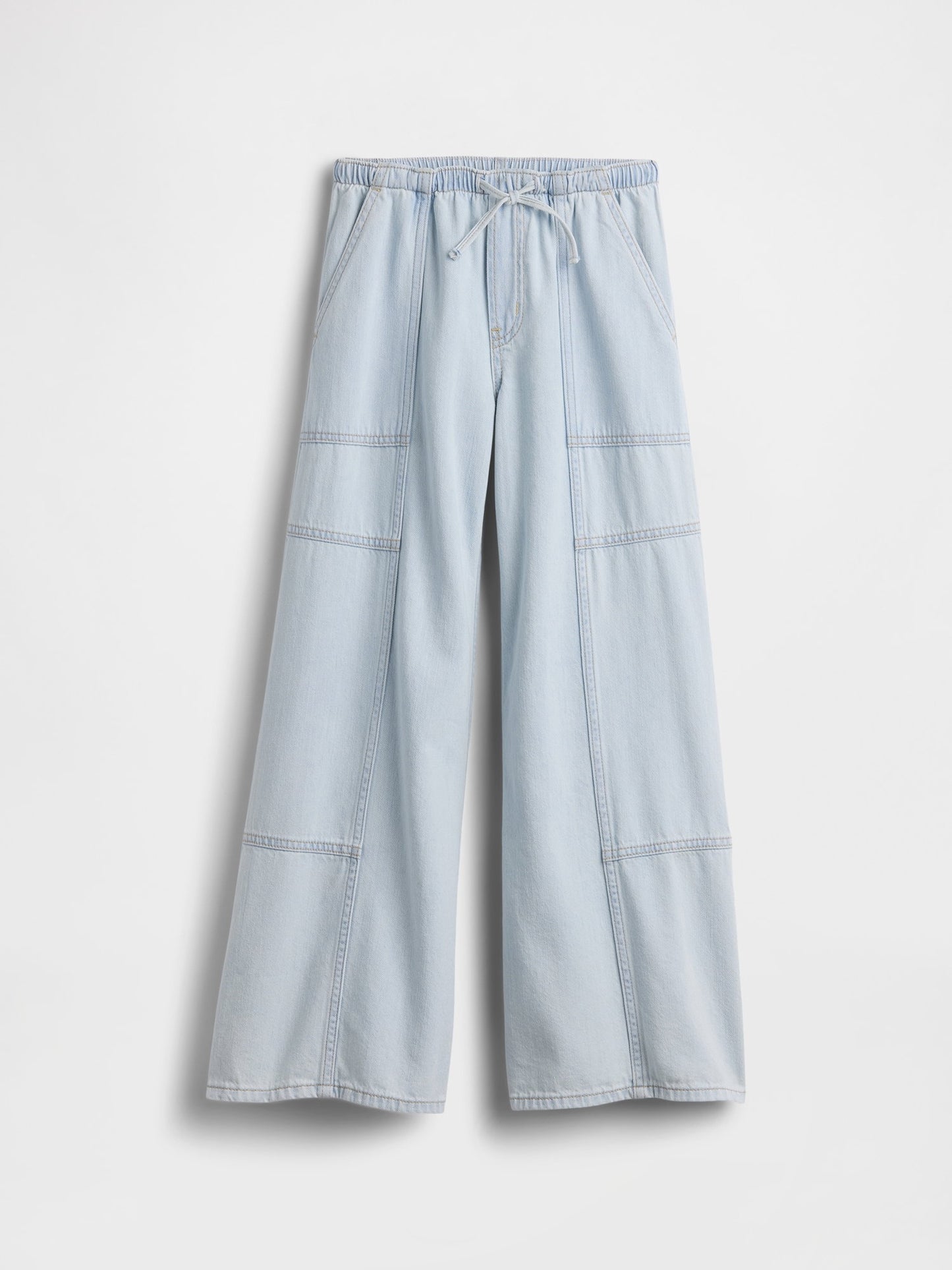 Açık Mavi Kids Low Rise Baggy Jean Pantolon