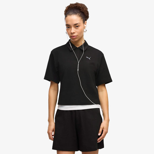 Puma Class Polo Kadın Siyah T-shirt