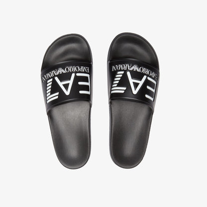 Ea7 Unisex Siyah Plaj Terliği