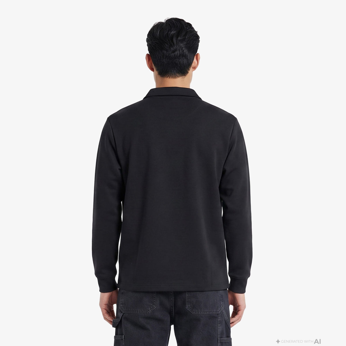 Unıted4 Regular Fit Erkek Siyah Sweatshirt