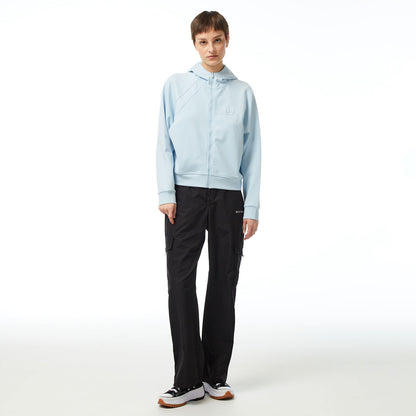 United4 W Skuba Zip Kadın Mavi Hoodie