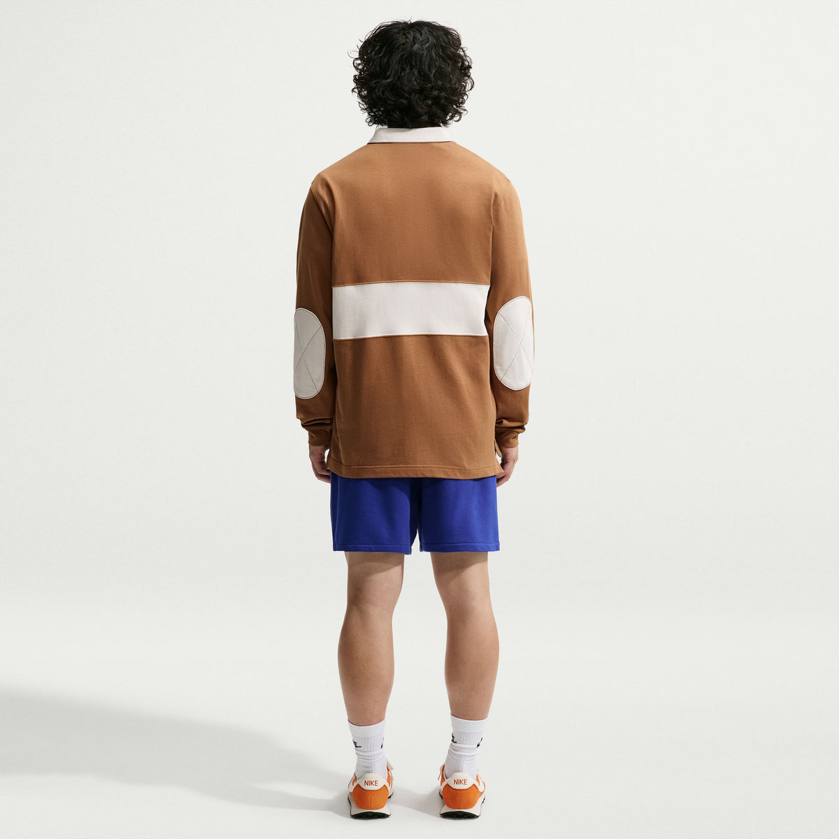 Nike Club Long Sleeve Rugby Erkek Kahverengi T-shirt
