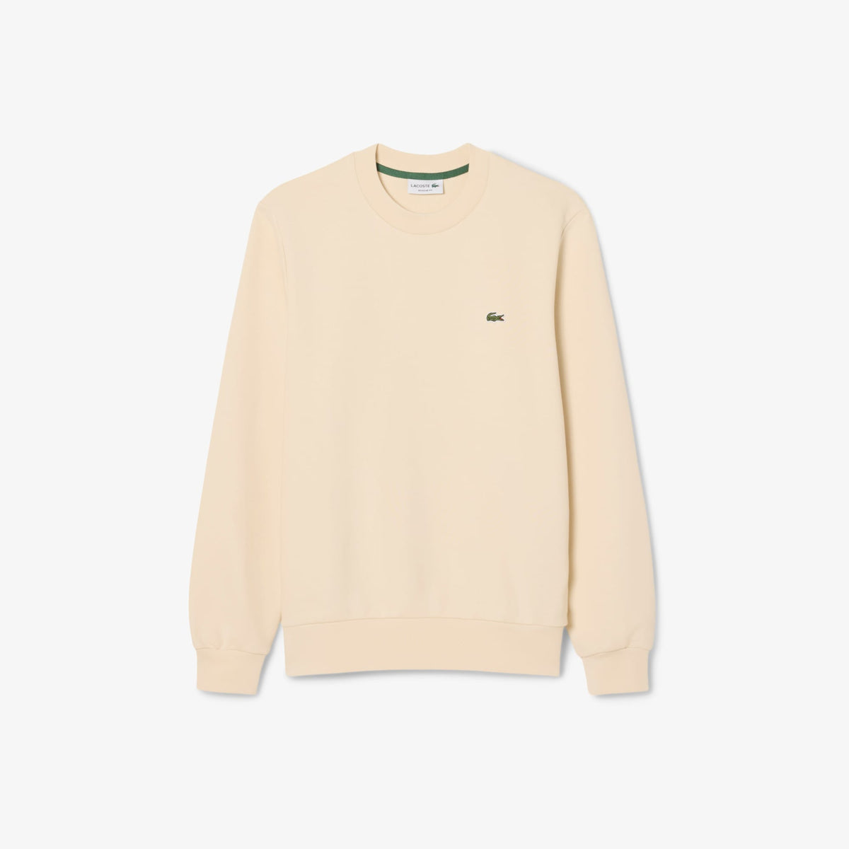 Lacoste Erkek Classic Fit Bisiklet Yaka Krem Sweatshirt