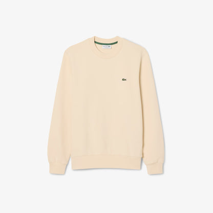 Lacoste Erkek Classic Fit Bisiklet Yaka Krem Sweatshirt