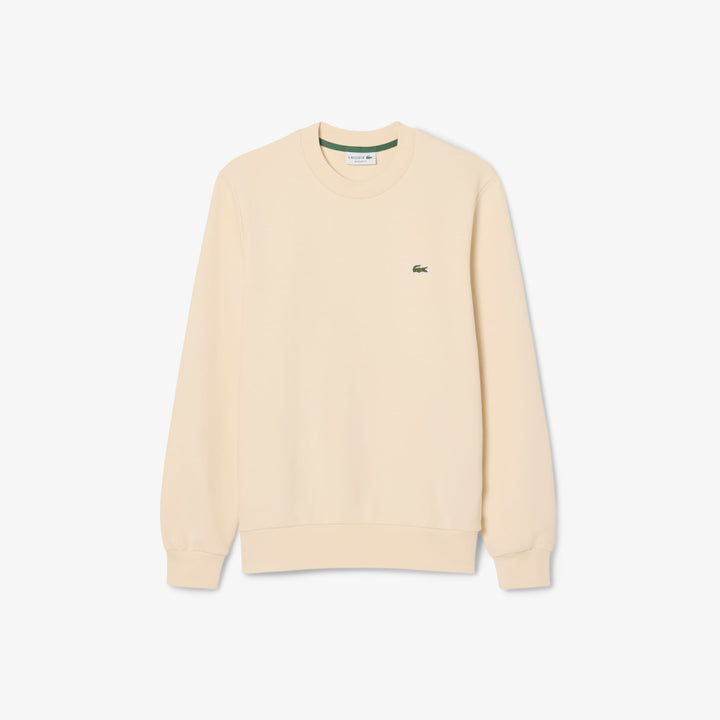 Lacoste Erkek Classic Fit Bisiklet Yaka Krem Sweatshirt