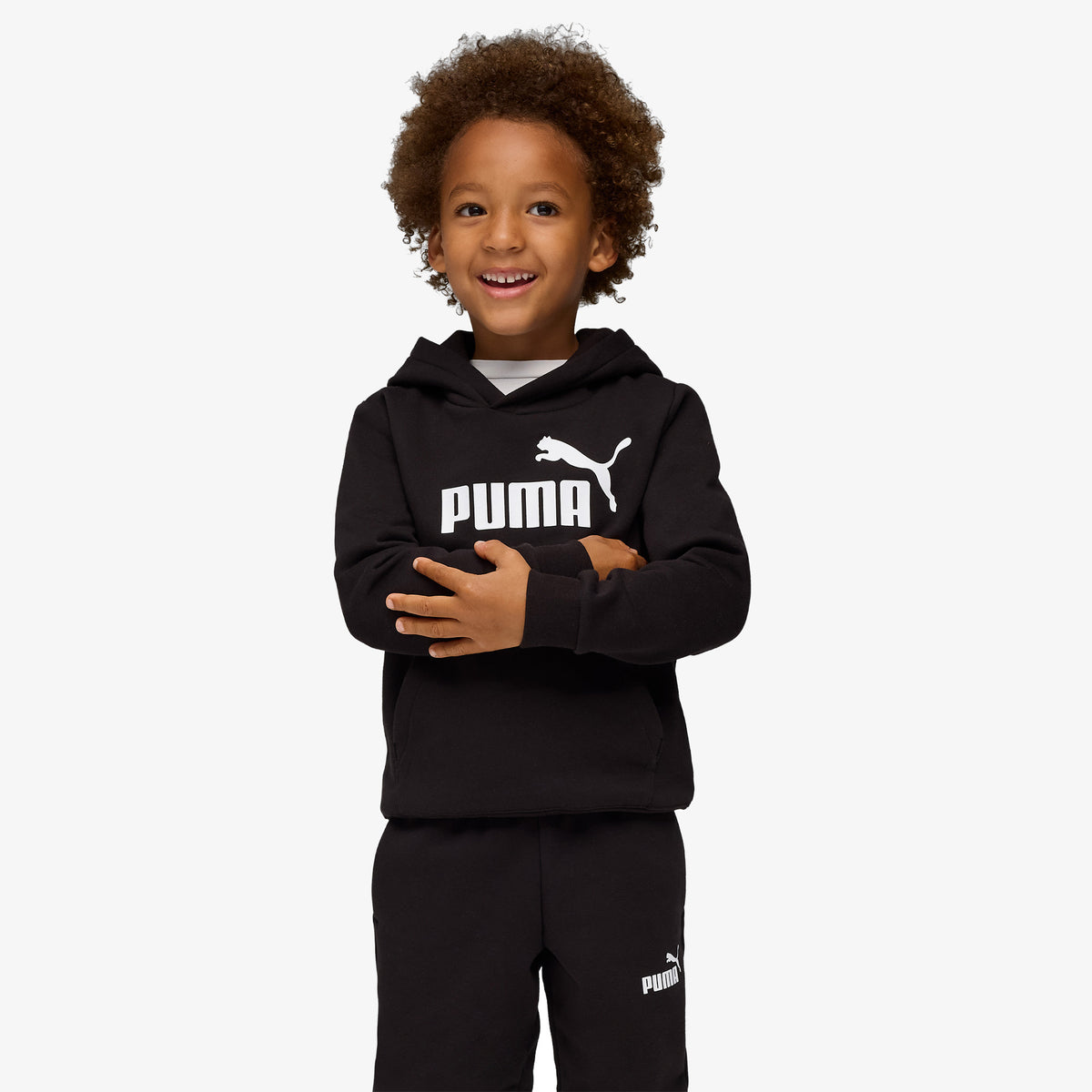 Puma Essential No.1 Logo Çocuk Siyah Eşofman Takımı